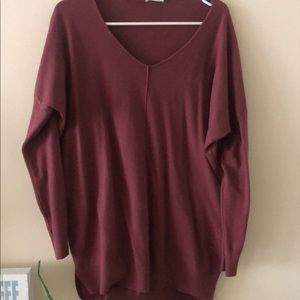 DREAMERS DARK PINK LIGHT WEIGHT SWEATER